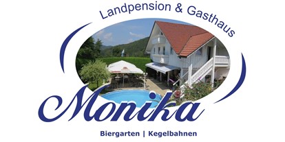 Pensionen - Parkplatz: kostenlos bei der Pension - Bayerischer Wald - Logo - Landpension & Gasthaus Monika