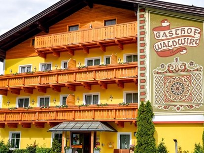 Pensionen - Terrasse - Österreich - Gasthof Waldwirt in Russbach, Urlaub im Salzburger Land - Gasthof Waldwirt