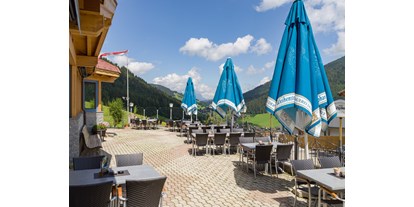 Pensionen - Radweg - Tirol - Unsere Sonnen Terrasse  - Gasthof Schöntal