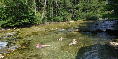 Pensionen - weitere Verpflegungsmöglichkeiten: Mittagessen - Steiermark - Badeplatz im Fluss - Gasthof Staudnwirt