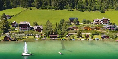 Pensionen - Kärnten - Ferienhof Obergasser mit Pension Bergblick und Bungalows - Pension Bergblick am Weissensee