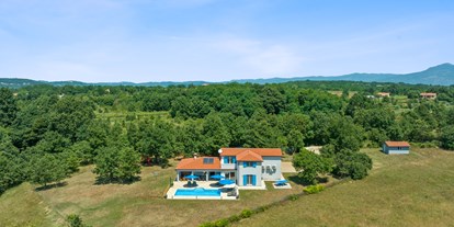 Pensionen - WLAN - Kroatien - Landschaft mit Blick nach Norden - Villa Jasmin Sumber