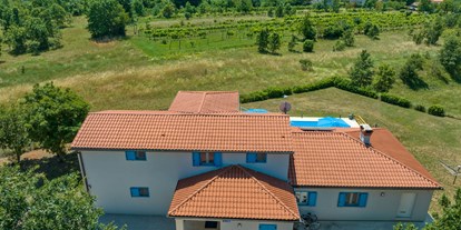 Pensionen - WLAN - Kroatien - Landschaft mit Blick nach Süden - Villa Jasmin Sumber