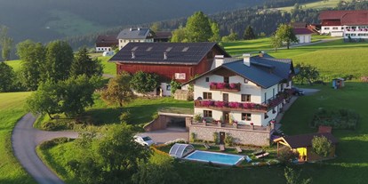 Pensionen - Pool - Salzburg - Biohof Haus Wieser Sommer - Biohof Haus Wieser