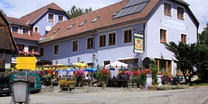 Pensionen - Umgebungsschwerpunkt: Berg - Steiermark - Frontansicht des Gebäudes - Brauwirt Seidl