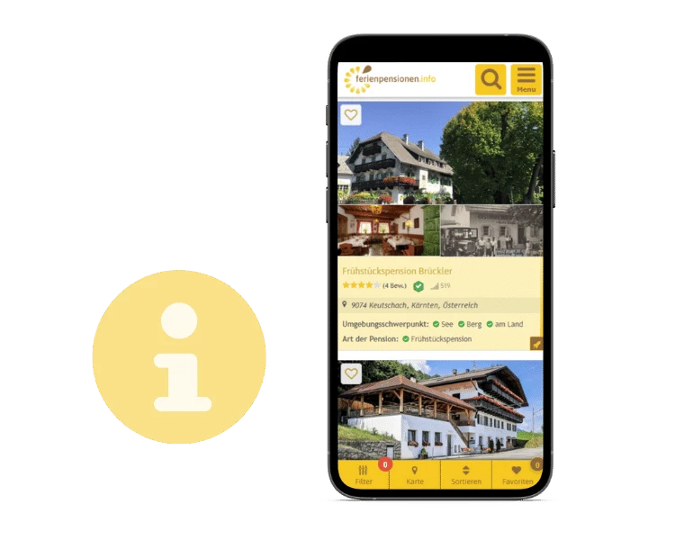 Mockup der Suchseite