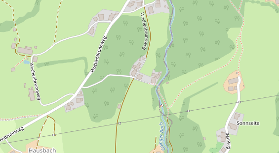 Pension auf Satellitenbild