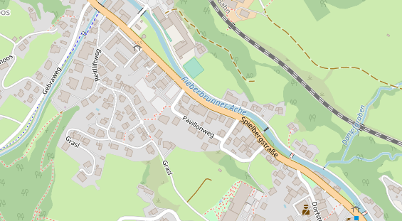 Pension auf Satellitenbild