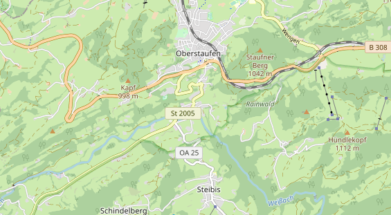 Pension auf Karte