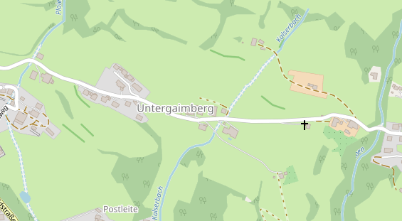 Pension auf Satellitenbild