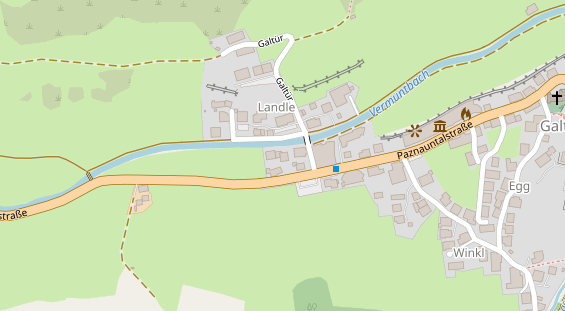 Pension auf Satellitenbild