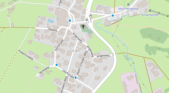 Pension auf Satellitenbild