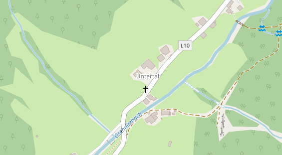 Pension auf Satellitenbild