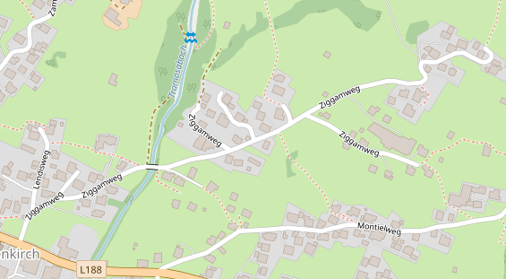 Pension auf Satellitenbild