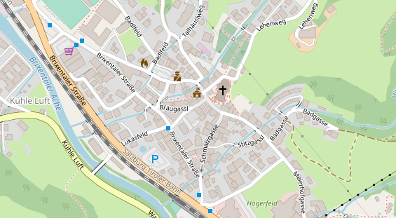 Pension auf Satellitenbild