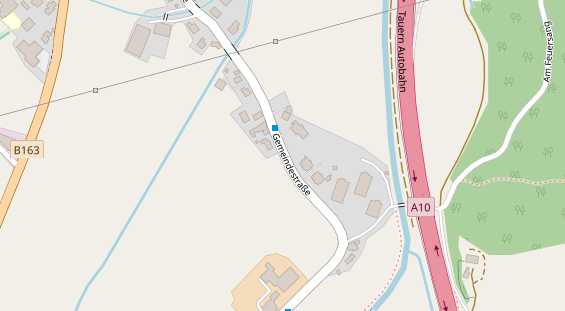 Pension auf Satellitenbild