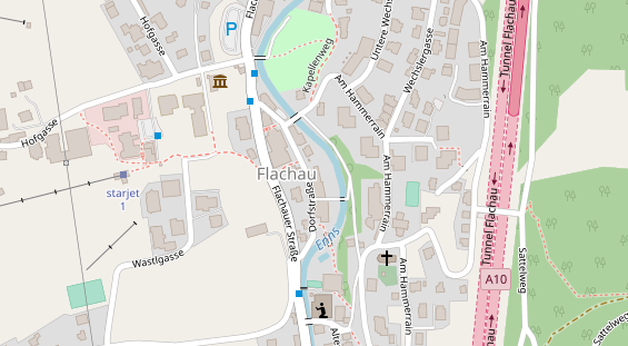 Pension auf Satellitenbild