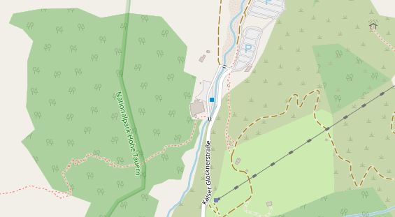 Pension auf Satellitenbild