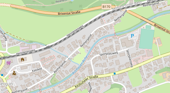 Pension auf Satellitenbild