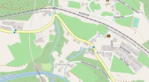 Pension auf Satellitenbild