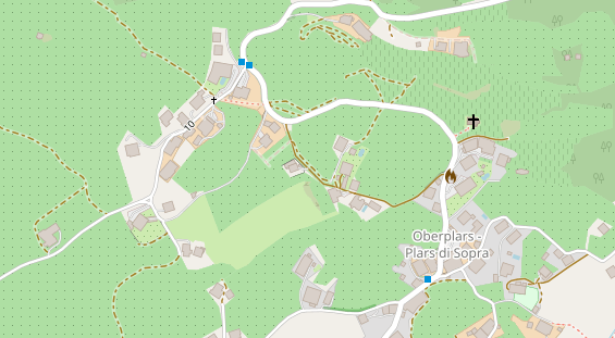 Pension auf Satellitenbild