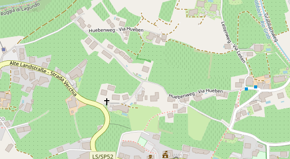 Pension auf Satellitenbild