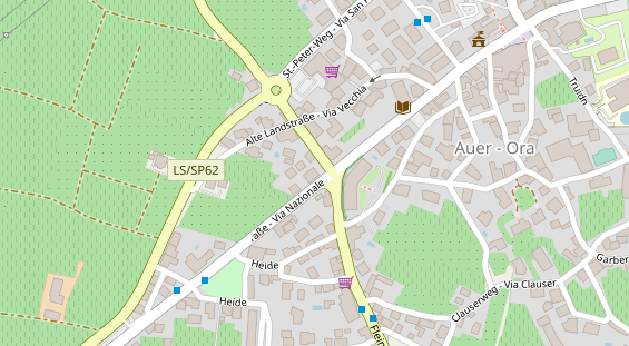 Pension auf Satellitenbild