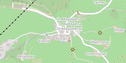 Pension auf Satellitenbild
