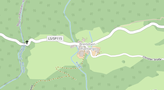 Pension auf Satellitenbild