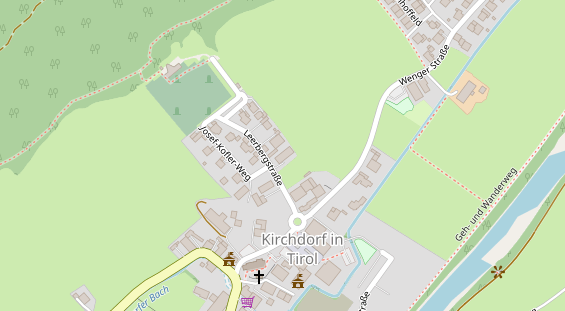 Pension auf Satellitenbild