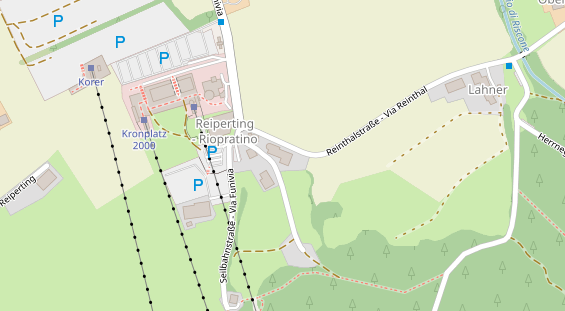 Pension auf Satellitenbild