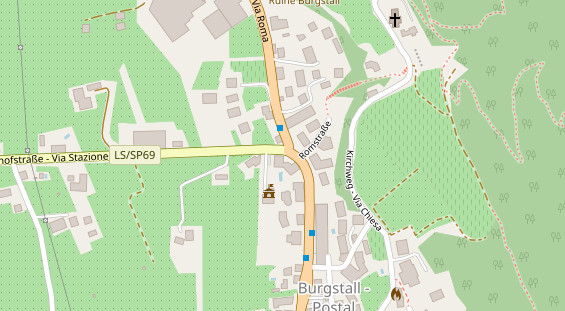 Pension auf Satellitenbild