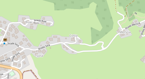 Pension auf Satellitenbild