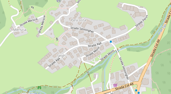 Pension auf Satellitenbild