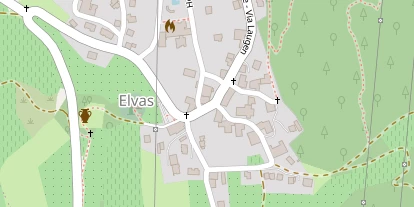 Pension auf Satellitenbild