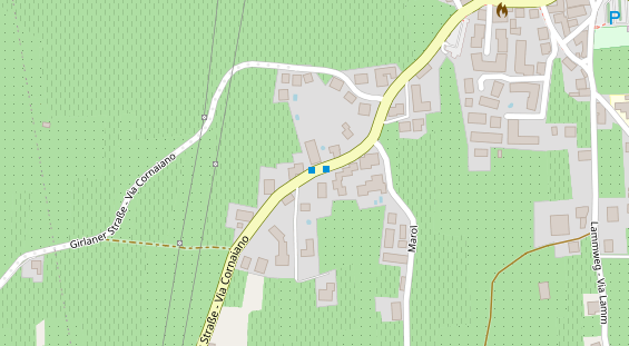 Pension auf Satellitenbild