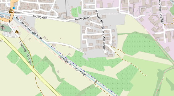 Pension auf Satellitenbild