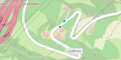 Pension auf Satellitenbild