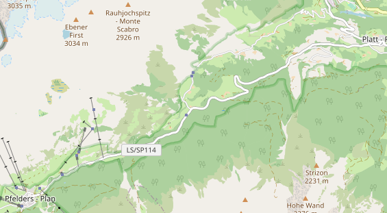 Pension auf Karte