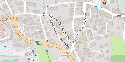 Pension auf Satellitenbild