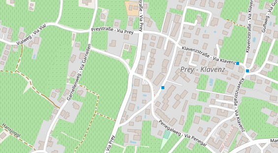 Pension auf Satellitenbild