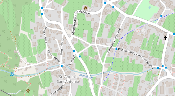 Pension auf Satellitenbild