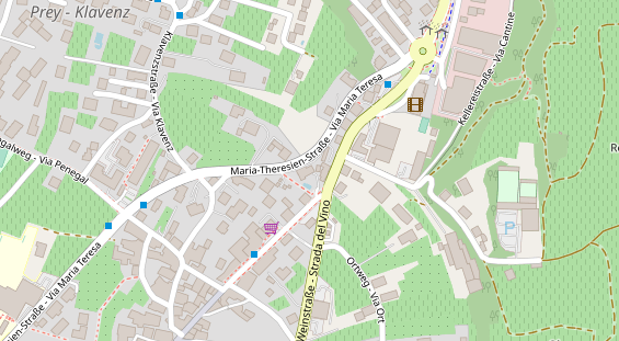 Pension auf Satellitenbild