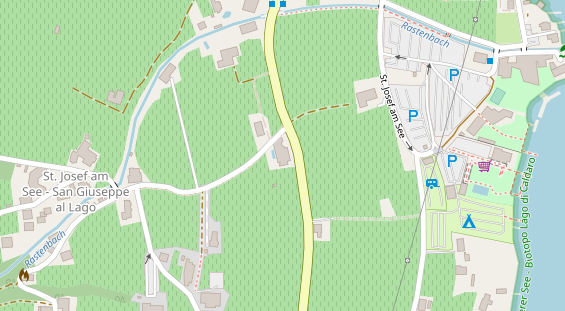 Pension auf Satellitenbild