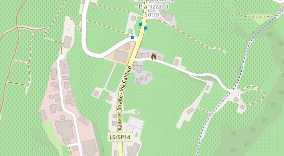 Pension auf Satellitenbild