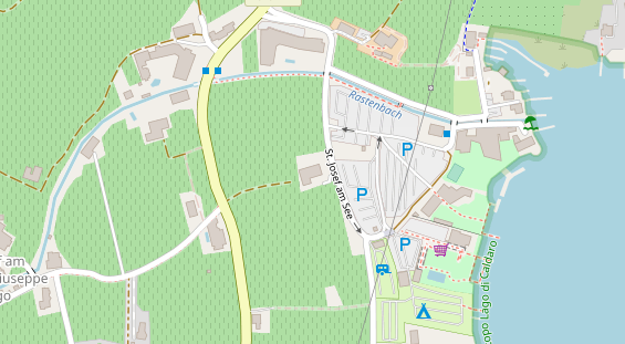 Pension auf Satellitenbild