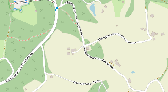 Pension auf Satellitenbild