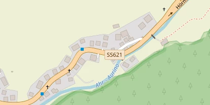 Pension auf Satellitenbild