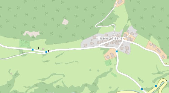 Pension auf Satellitenbild