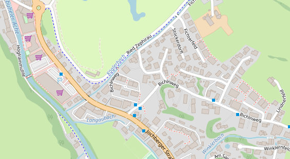 Pension auf Satellitenbild